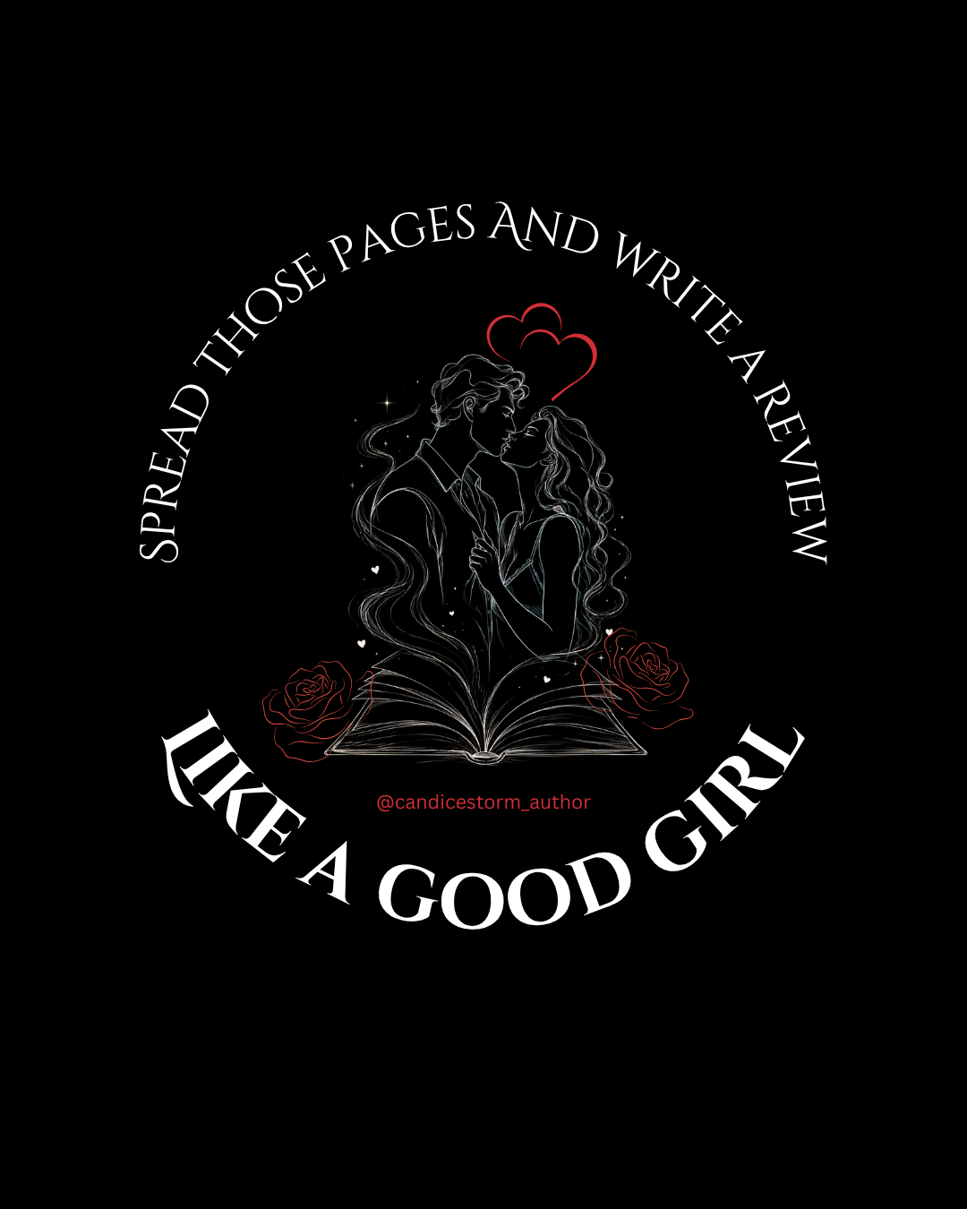 Spread those pages and write a review like a good girl — @candicestorm_author